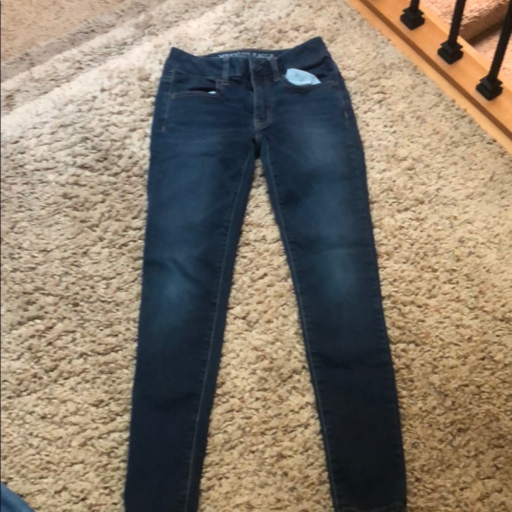 American eagle super skinny stretch jeans.